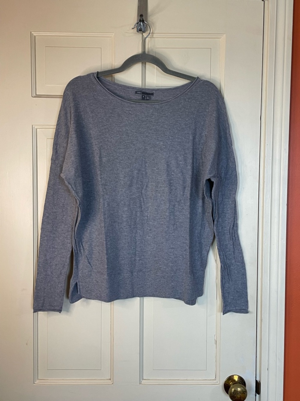 Vince. Cotton Classic Solid Crewneck Top Women's Size Small Gray/Black Lot Of 2 - Picture 5 of 13